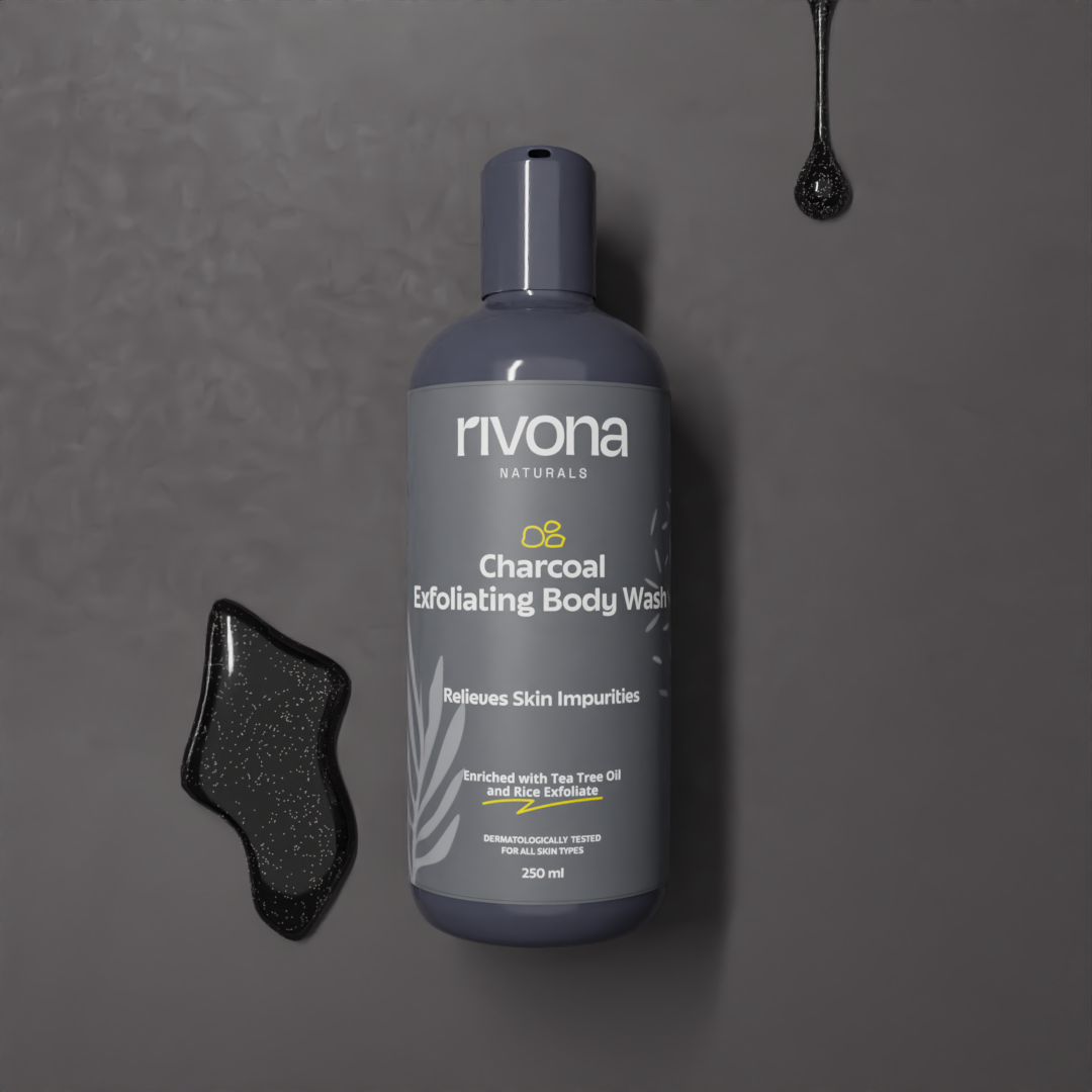 CHARCOAL BODY WASH WITH SCRUB (PACK 2)