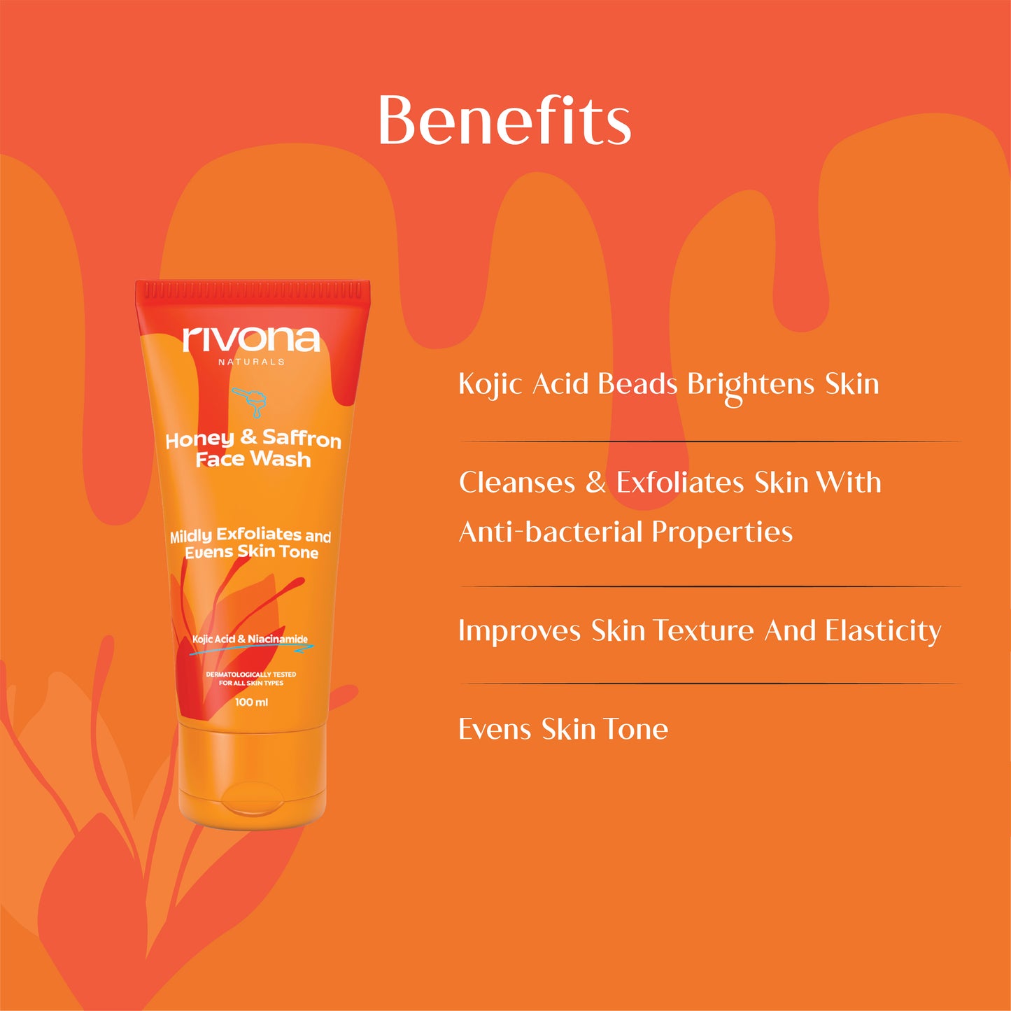 HONEY AND SAFFRON FACE WASH