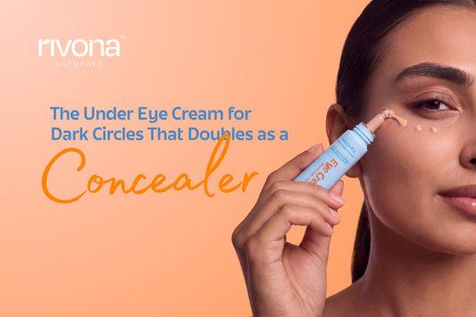 Brightening under eye cream for dark circles with concealer benefits for hydrated, refreshed, and brighter-looking under eyes. 