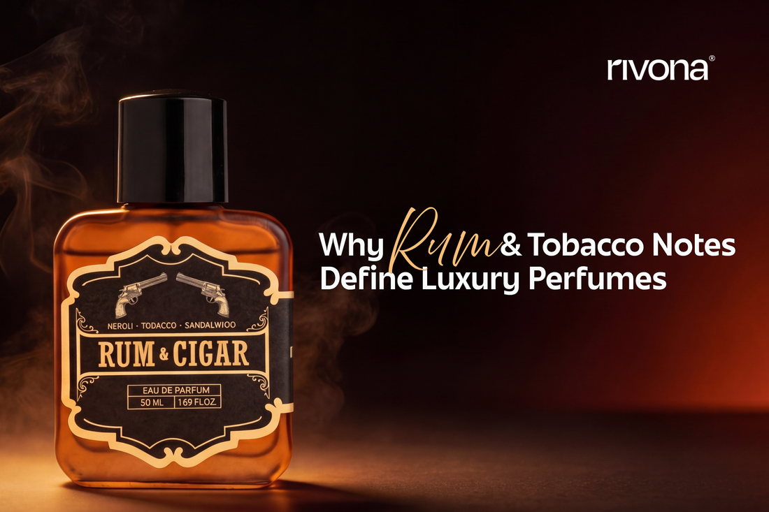 rum and tobacco notes in luxury perfume fragrance