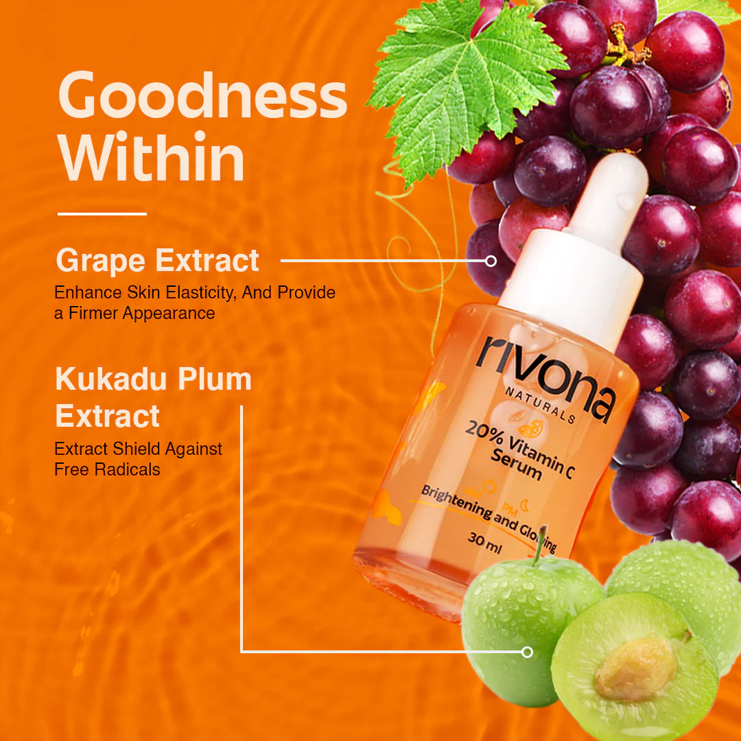 20% Vitamin C Serum With Kakadu Plum Extracts L Brightening And Anti-Aging - 30ml