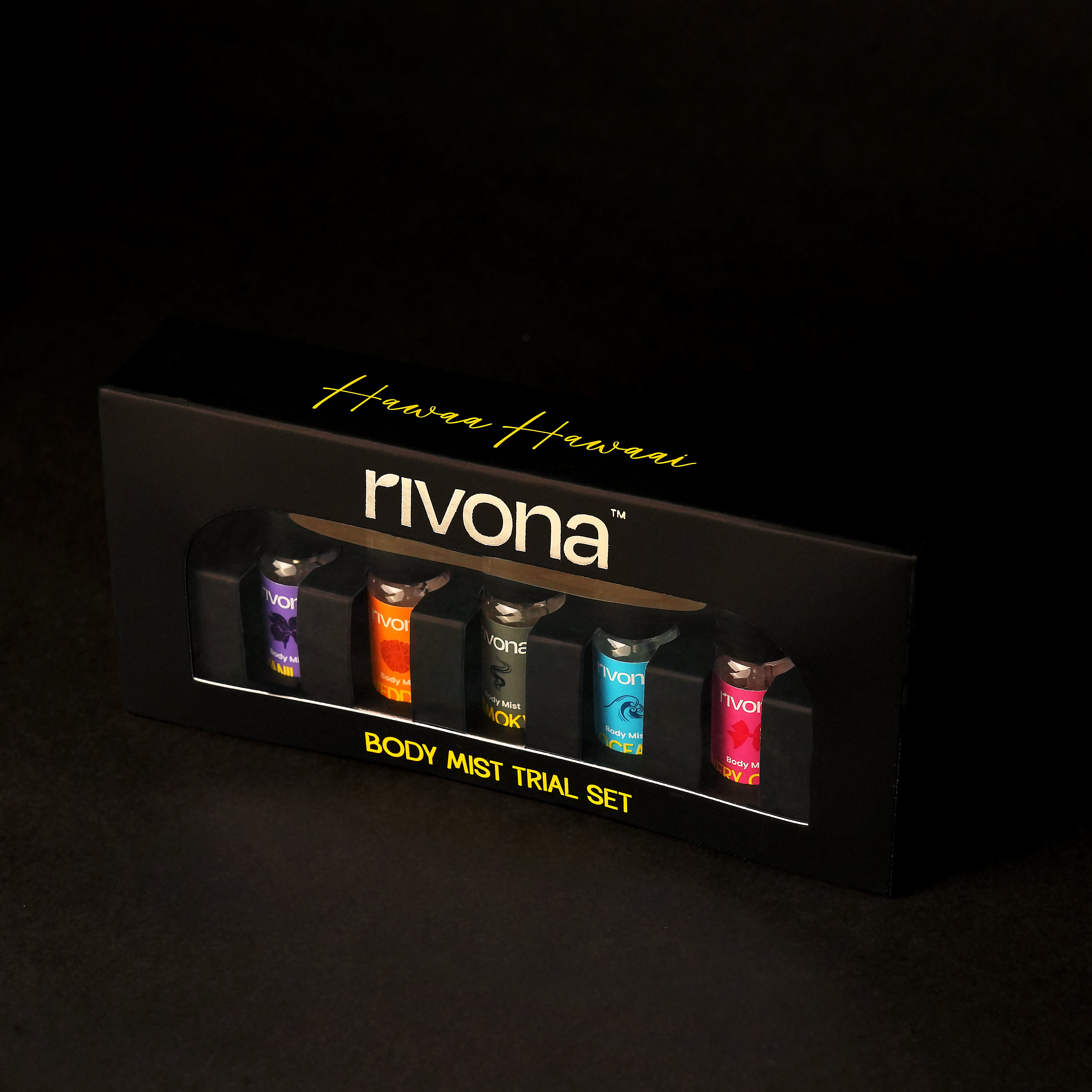 Body Mist Trial Pack by Rivona (Set of 5 perfumes)