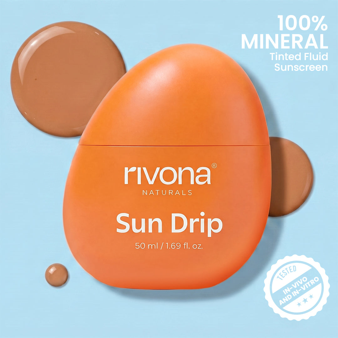 SunDrip 100% Mineral Fluid Tinted Sunscreen In-Vivo tested SPF50 PA +++  - 05 Neutral Tan