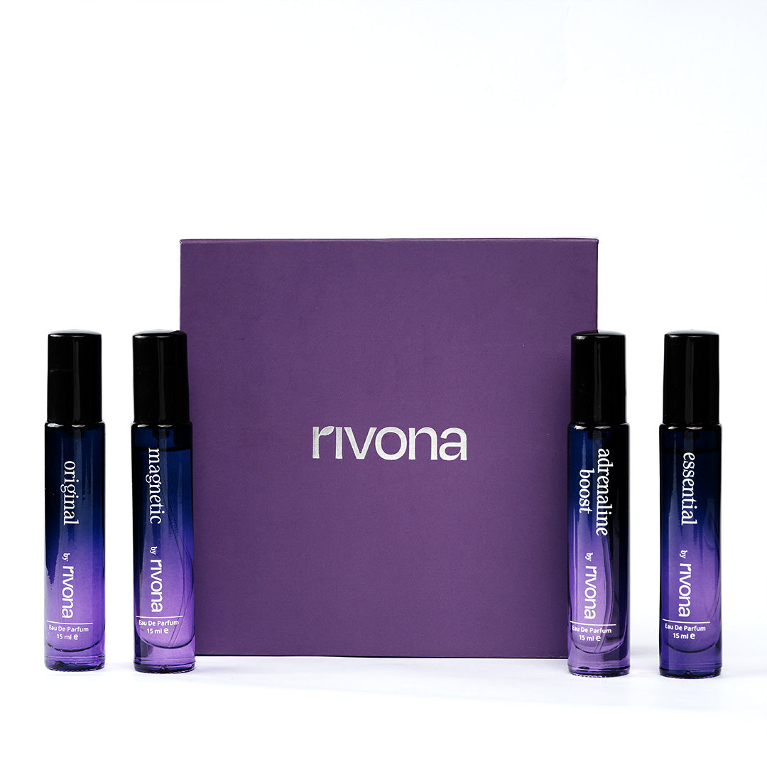 Rivona Recollection Perfume Unisex Gift Set x 4 fragrance