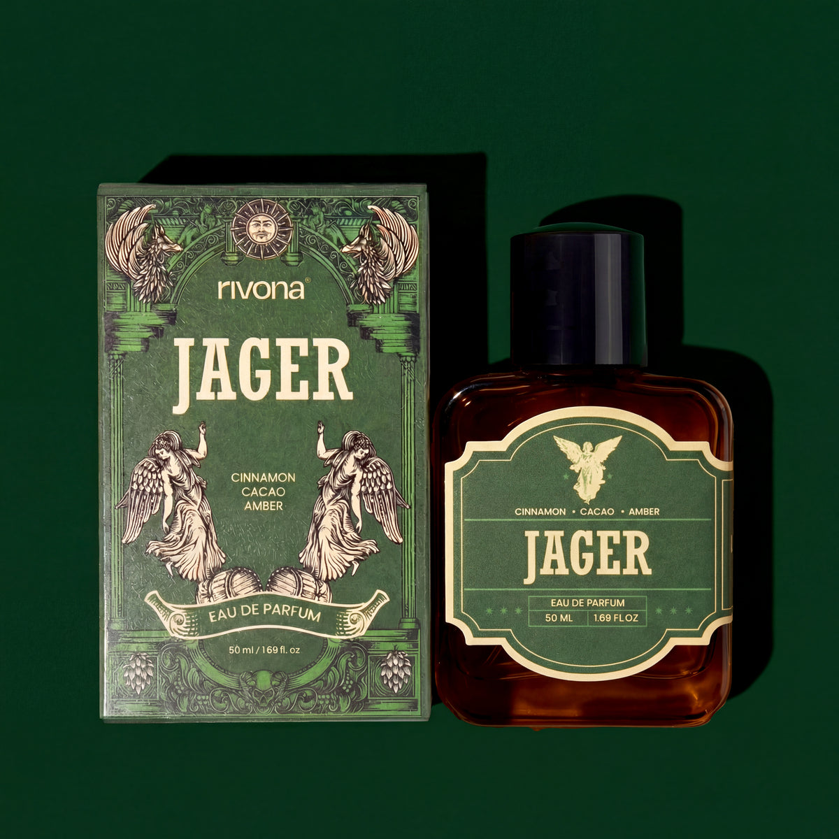 Jager EDP Perfume – Sweet & Spicy Gourmand Fragrance | Night Energy in a Bottle | 50 ml