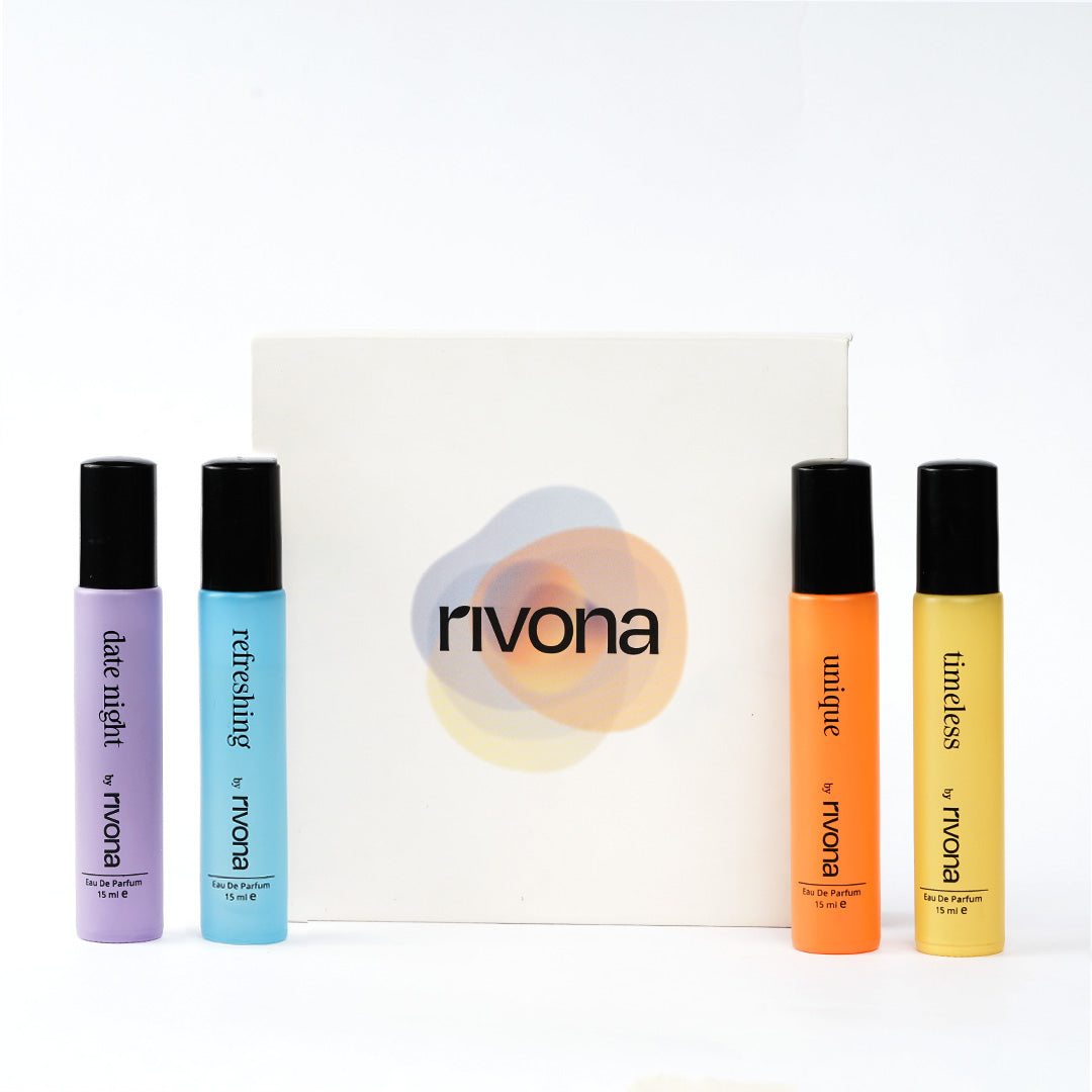 Rivona Versatile Perfume Unisex Gift Set x 4 fragrance