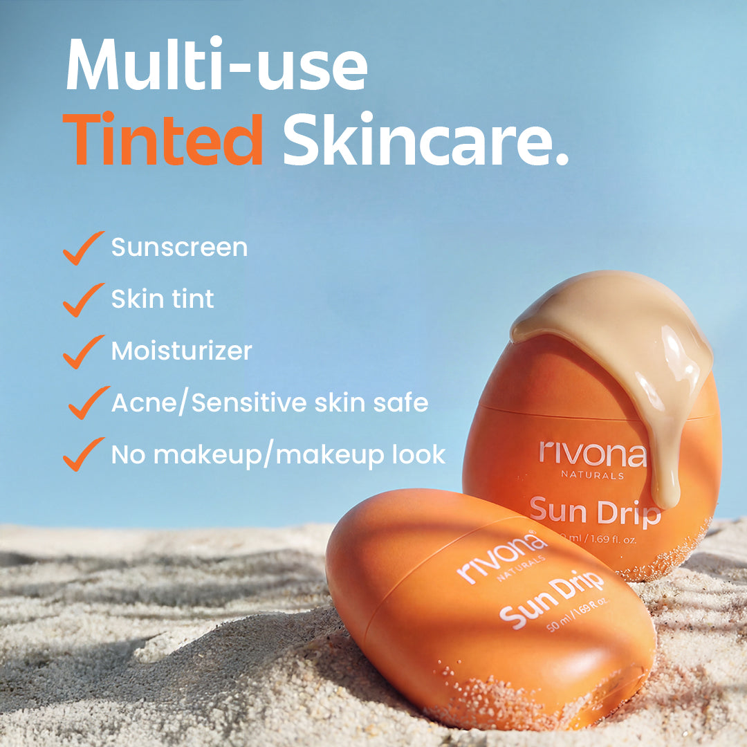 SunDrip 100% Mineral Fluid Tinted Sunscreen In-Vivo tested SPF50 PA +++  - 01  Neutral Fair