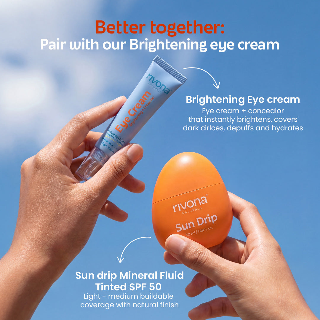 SunDrip 100% Mineral Fluid Tinted Sunscreen In-Vivo tested SPF50 PA +++  - 01  Neutral Fair