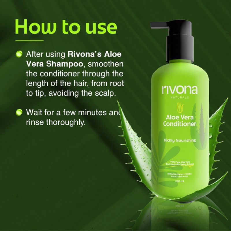 Aloe Vera Conditioner with Avocado Butter for Frizz Free Hair - 250ml