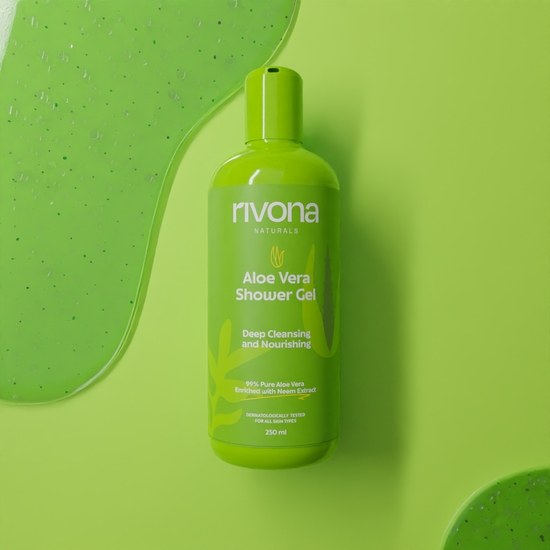 Aloe Vera Hydrating Shower Gel With Vitamin E Beads for Exfoliation an