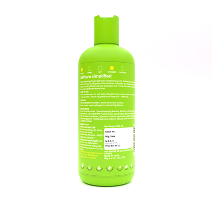 Aloe Vera Hydrating Shower Gel With Vitamin E Beads for Exfoliation and Nourishment - 250ml