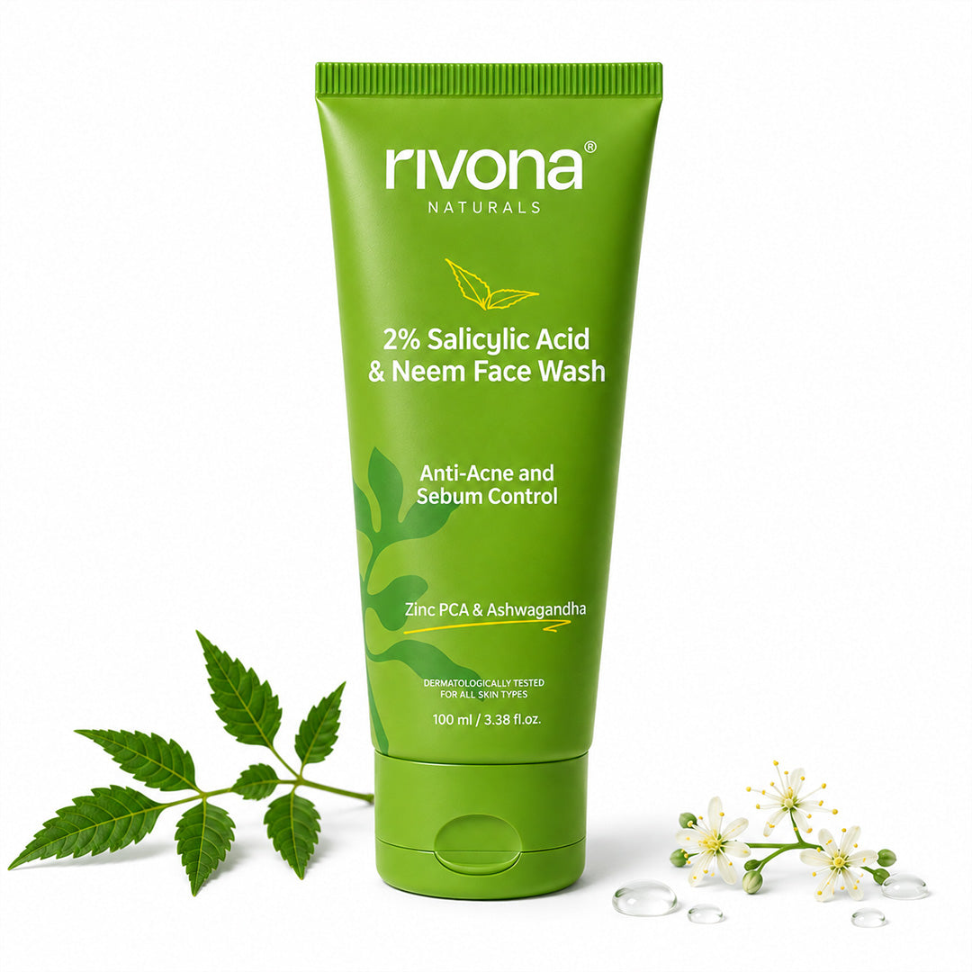 2% Salicylic Acid & Neem Face Wash | Acne-Prone & Oily Skin | Unclogs Pores & Reduces Breakouts - 100 ml