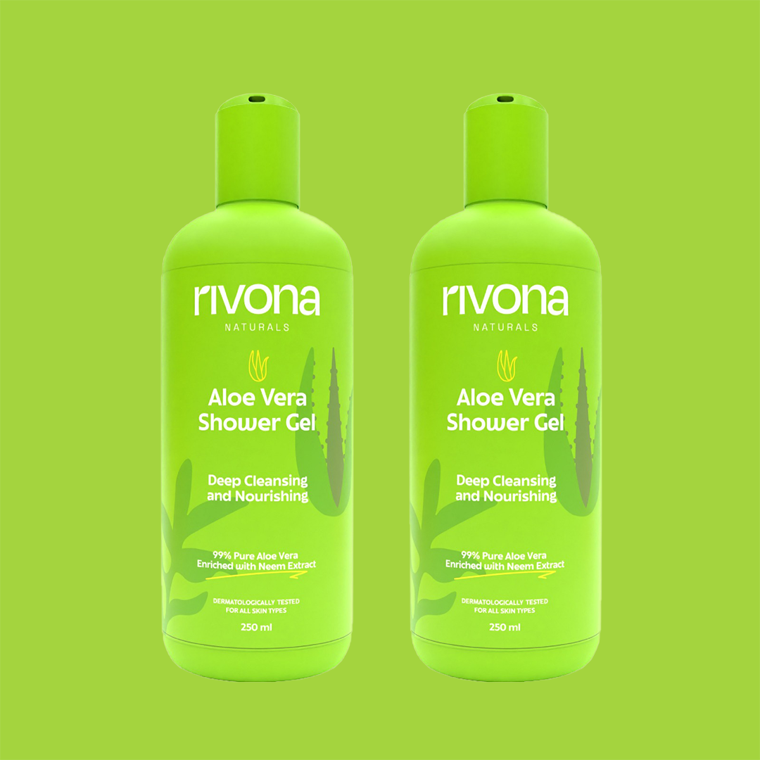 Aloe Vera Hydrating Shower Gel with Vitamin E Beads for Exfoliation and Nourishment - 500ml