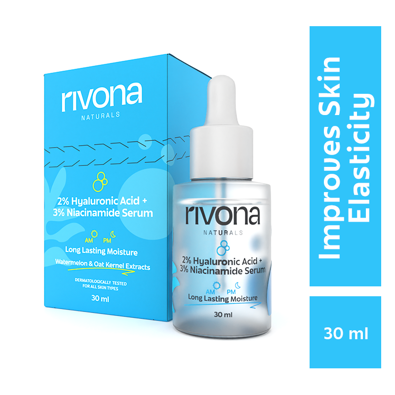 2% Hyaluronic Acid and 3% Niacinamide Serum l Hydrates Skin and Dark Spot Corrector- 30ml