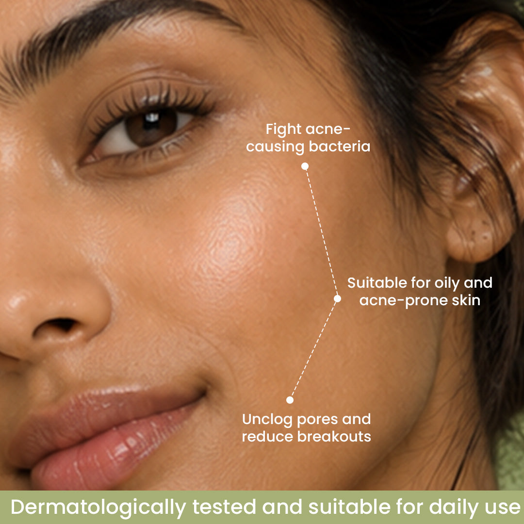 2% Salicylic Acid & Neem Face Wash | Acne-Prone & Oily Skin | Unclogs Pores & Reduces Breakouts - 100 ml