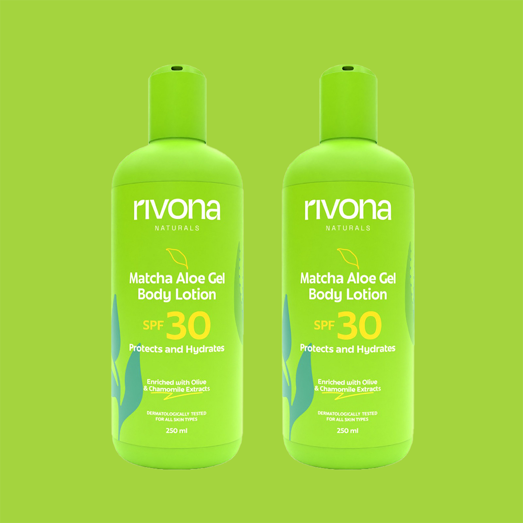 SPF 30 Matcha Aloe gel Lotion with Chamomile l 2 in 1 Non Greasy Daily Body Lotion - 500ml