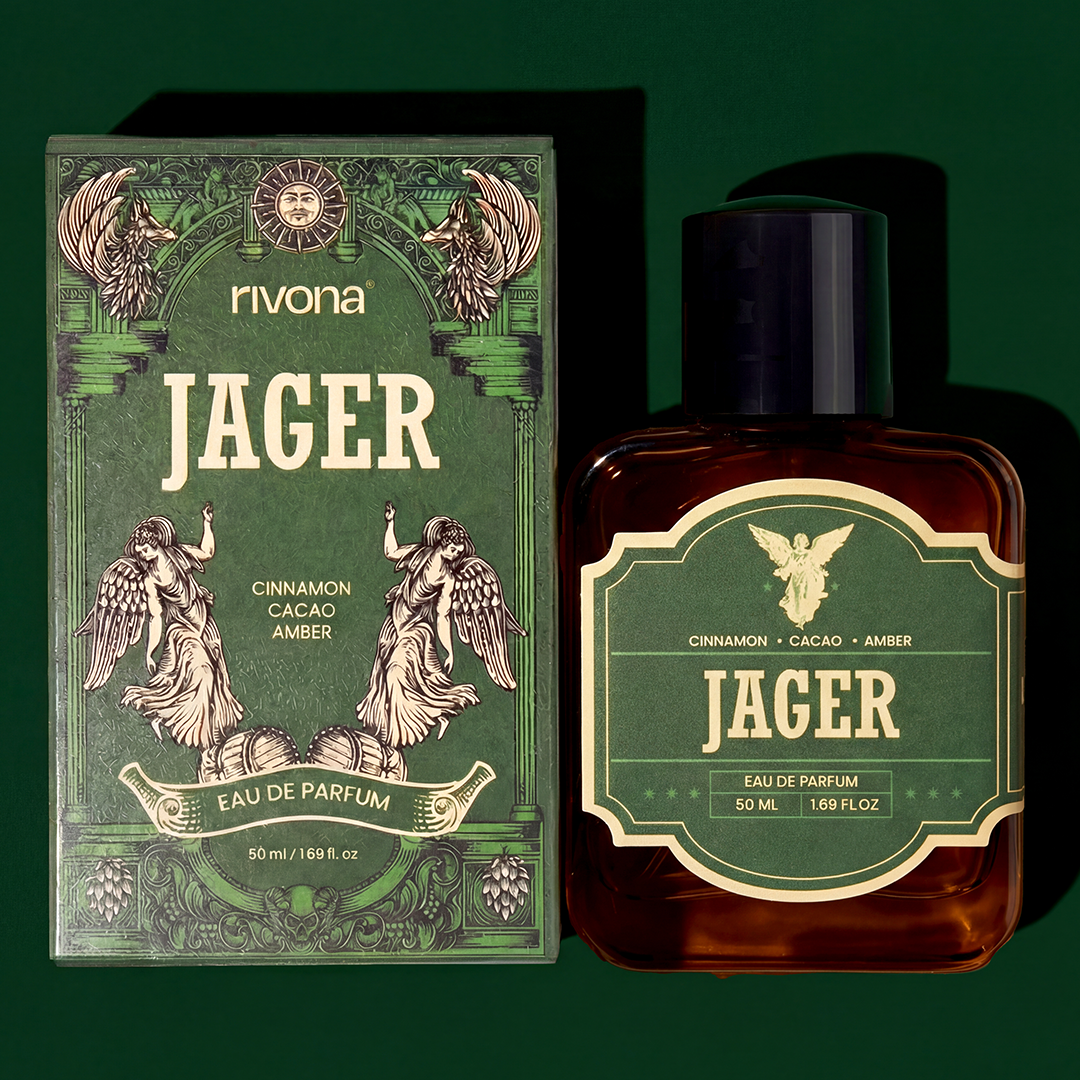 Jager EDP Perfume – Sweet & Spicy Gourmand Fragrance | Night Energy in a Bottle | 50 ml