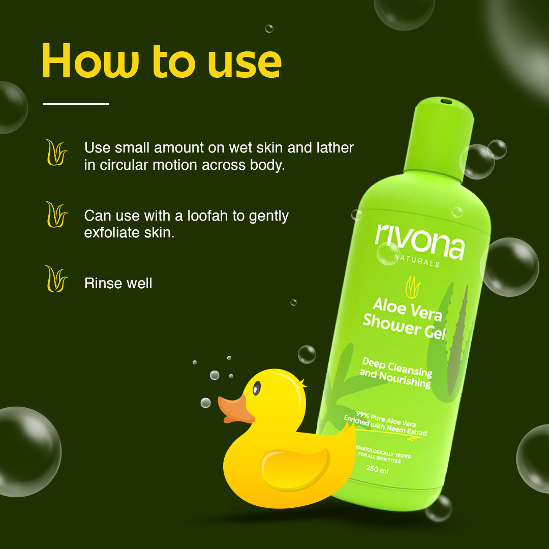 Aloe Vera Shower Gel With Hydrating Vitamin E Beads 250ml