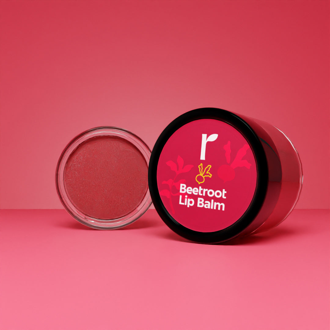 Beetroot Lip Balm with Kokum and Avocado Butter l Tinted natural gloss l Soft lips - 8gm