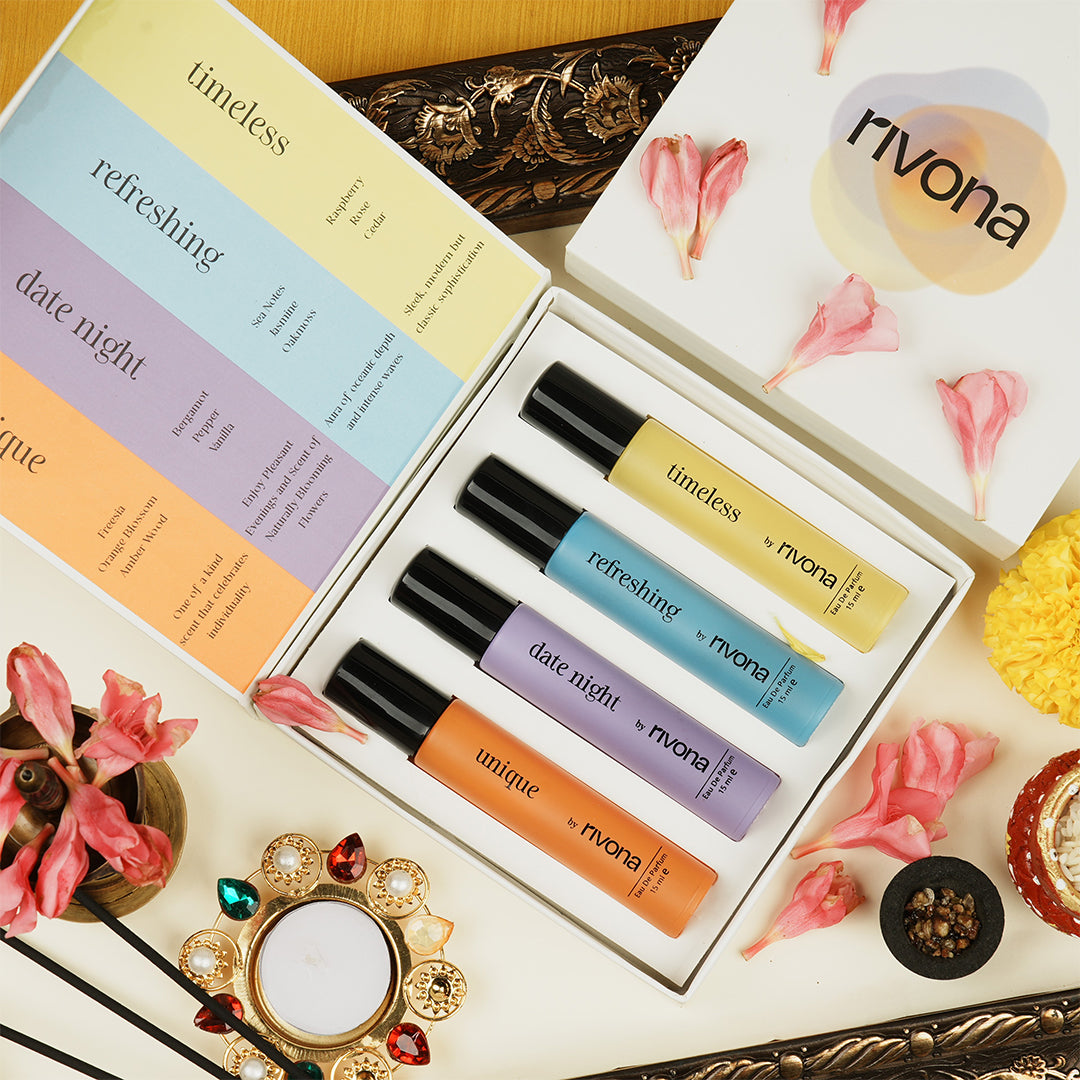 Rivona Versatile Perfume Unisex Gift Set x 4 fragrance