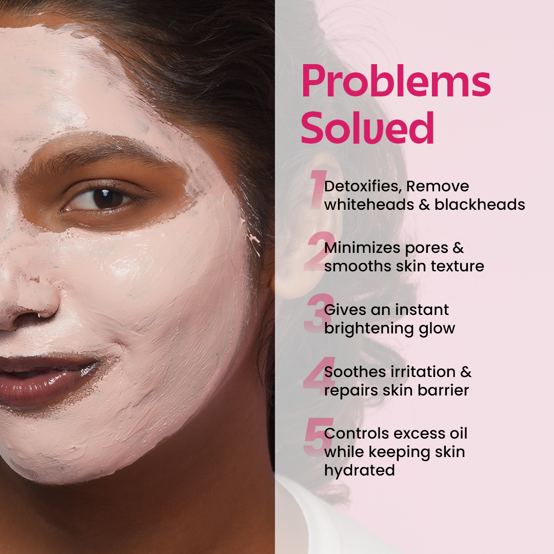 2-in-1 Face Mask - Instant Brightening and Pore Cleansing Face Mask | 50g