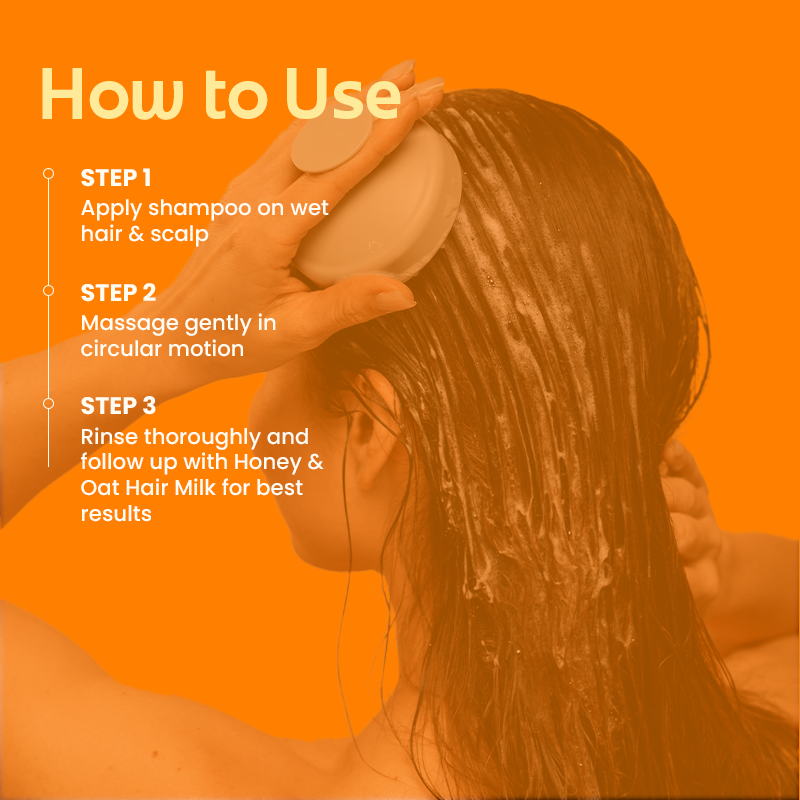 Honey & Oat Milk 2in1 Conditioning Shampoo For Frizzy Hair with Amla & Hibiscus Extract | Shampoo For Wavy Hair | 200ml