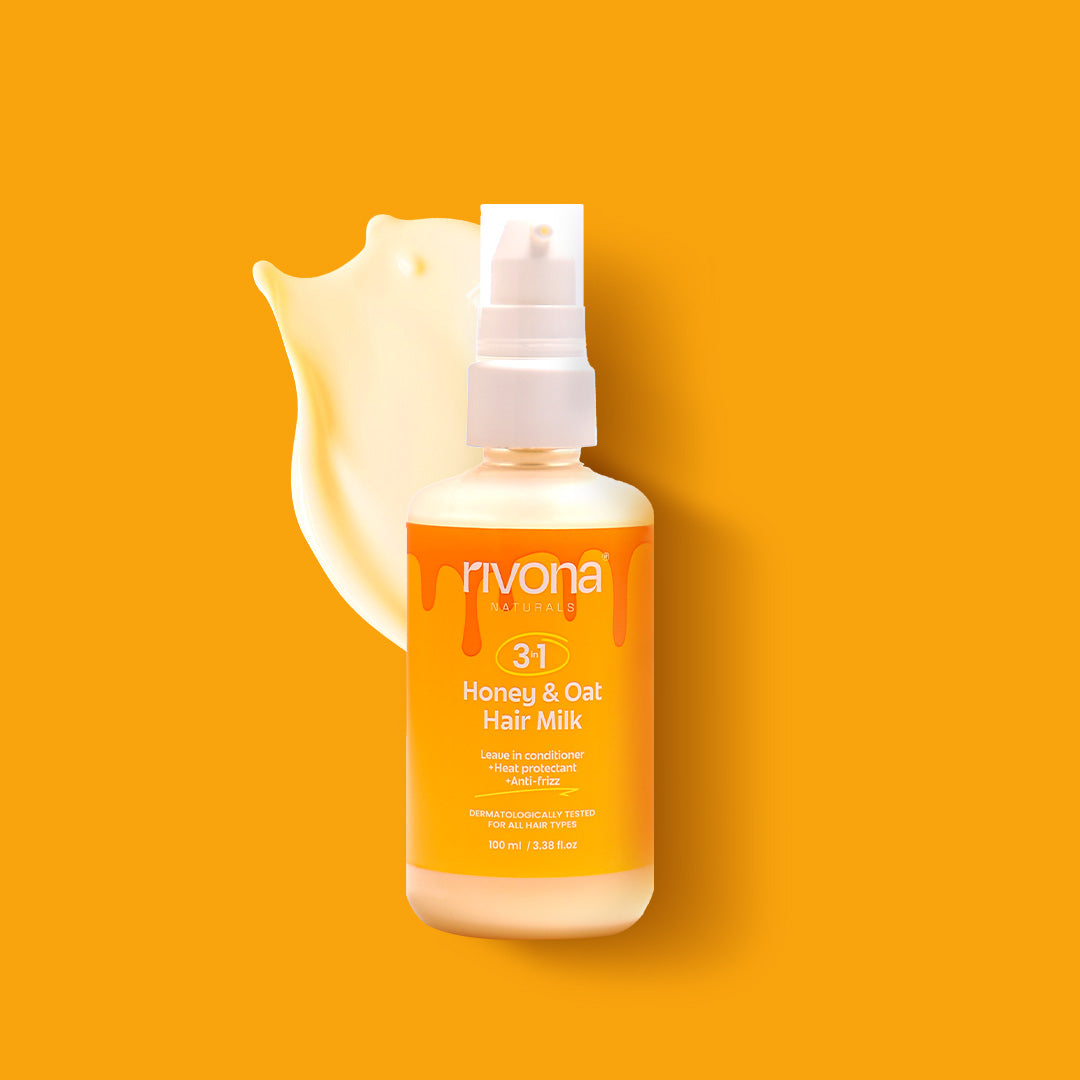 Honey & Oat 3in1 Hair Milk | Leave-in conditioner + Heat Protectant + Conditioner For Freezy Hair | Suitable for All Hair Types | 100ml