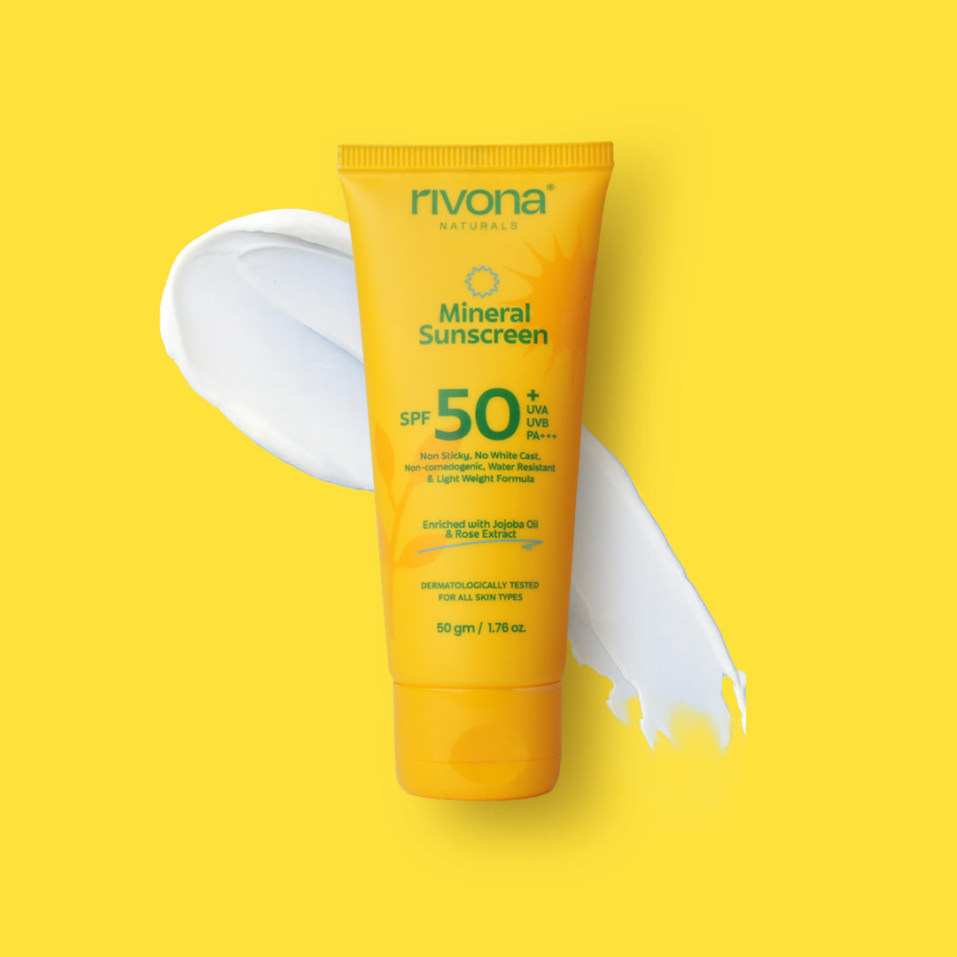 Mineral Sunscreen SPF 50+ UVA UVB PA+++ No White Cast - 100gm