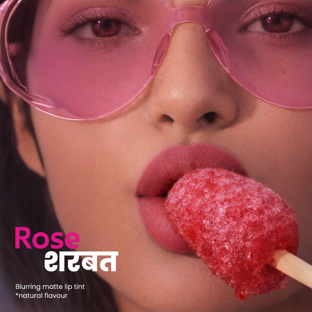 Rose Sharbat Blurring Matte Lip Balm  | SPF 30 | 8g