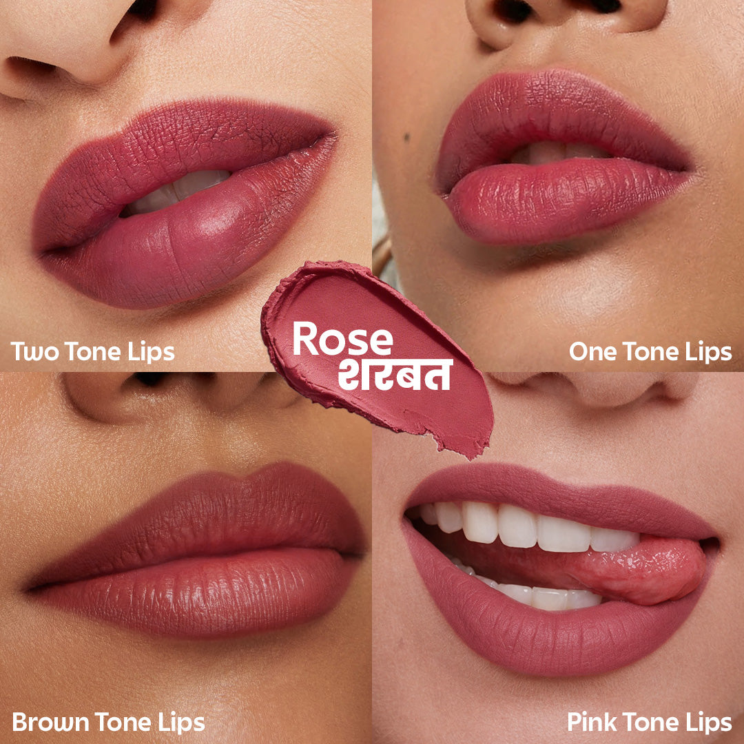 Rose Sharbat Blurring Matte Lip Balm  | SPF 30 | 8g