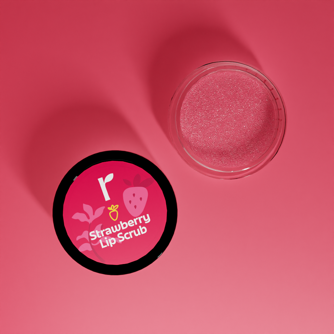 Strawberry Lip Scrub with Niacinamide for Depigmentation and dry lips - 8gm