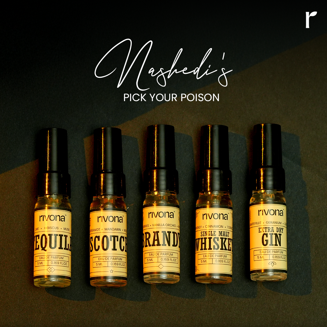 Perfume Shot Trial Pack by Rivona (Set of 5 perfumes)