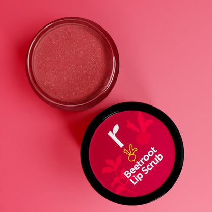 Beetroot Lip Scrub With Natural Sugar and Niacinamide l Reduces Pigmentation and Exfoliates - 8gm
