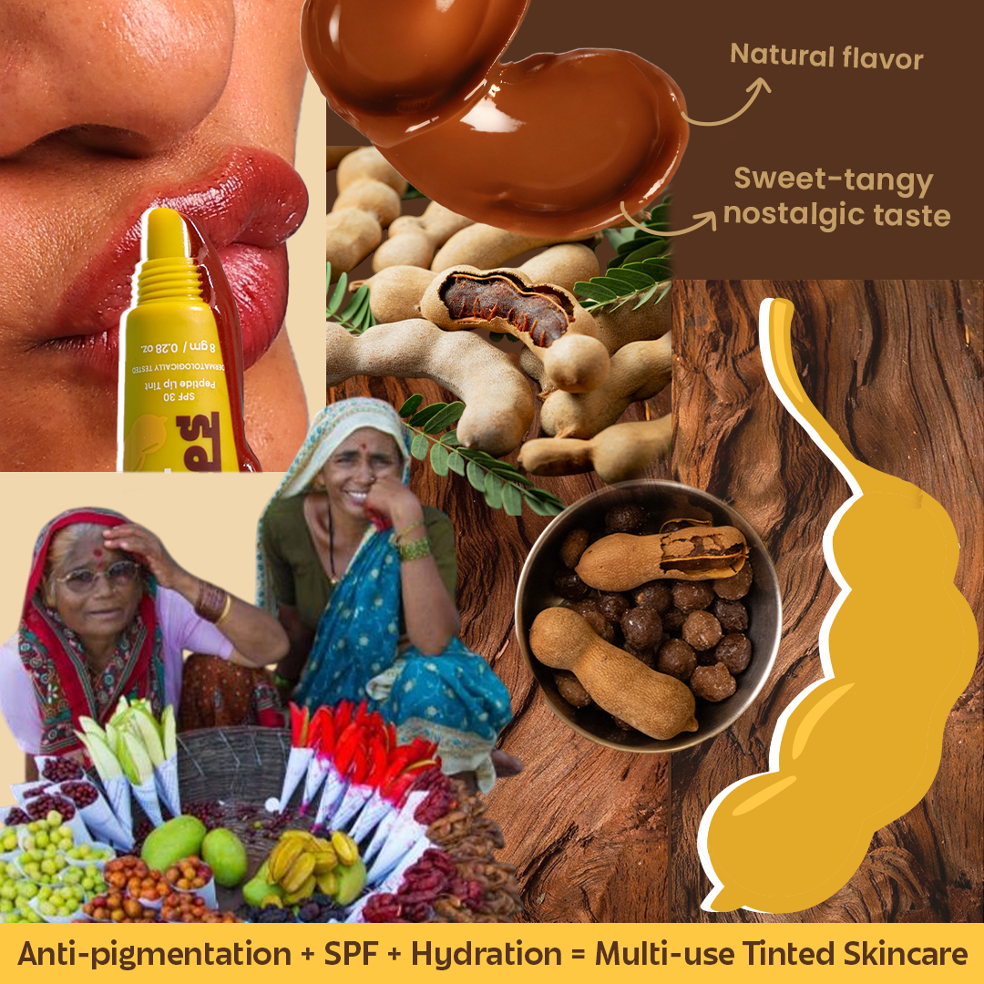 Imli Toffee Hydrating Glossy Brown Tinted Lip Balm | SPF 30 | 8g