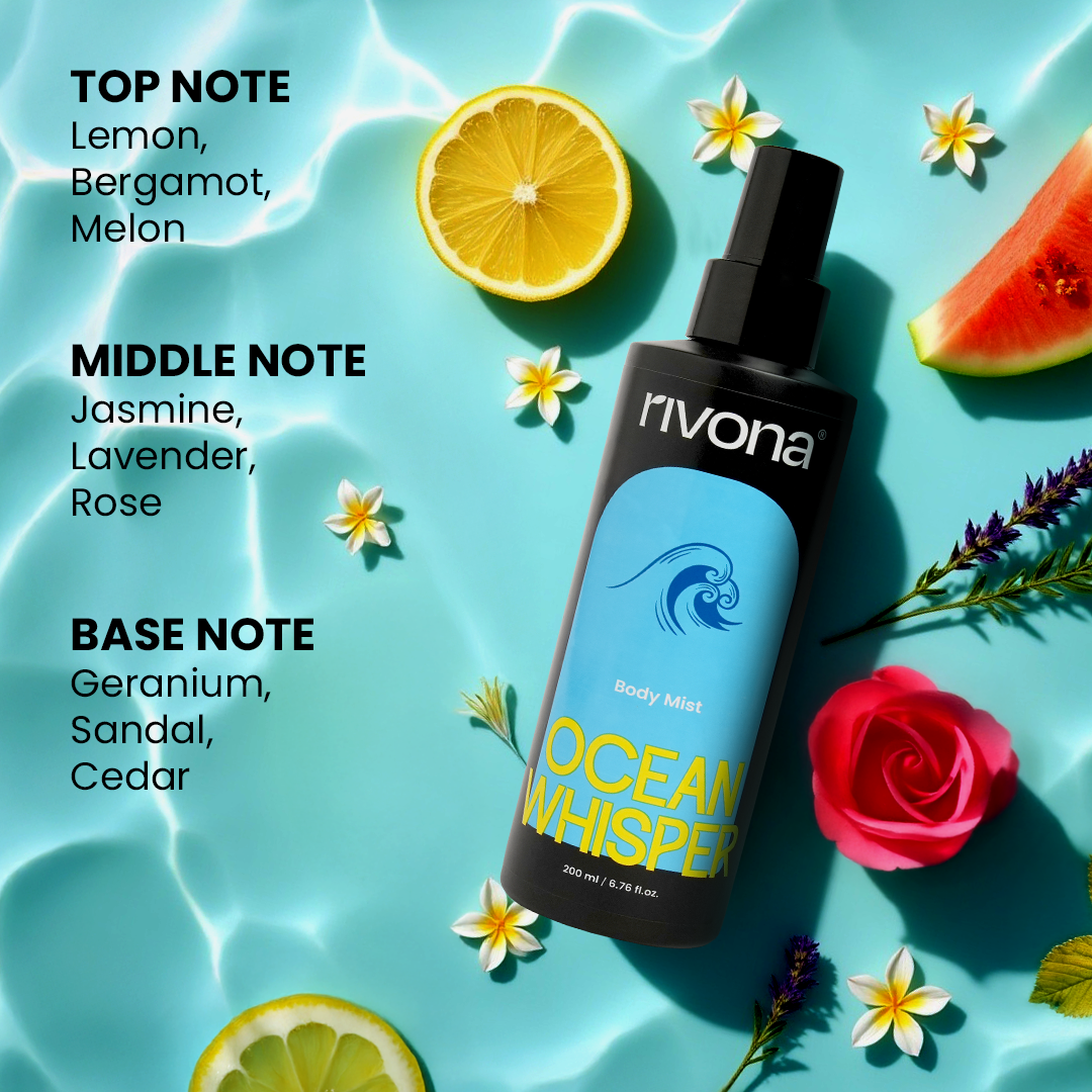 Rivona Ocean Whisper - Aquatic & Fresh Body Mist | 200ml
