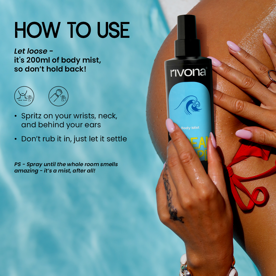 Rivona Ocean Whisper - Aquatic & Fresh Body Mist | 200ml